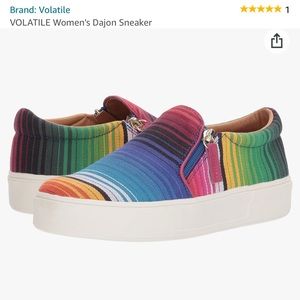 Volatile Dajon serape stripe southwestern slip on sneakers kicks